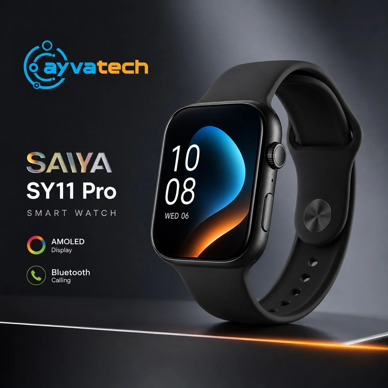 SY11 Pro Smart Saat – AMOLED Ekran | Bluetooth Zən