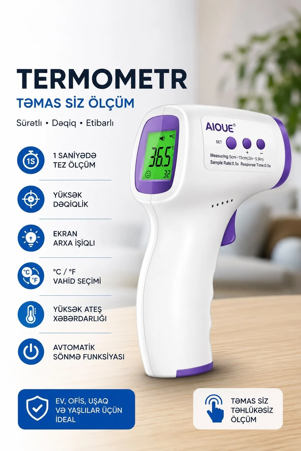 Təmassız Rəqəmsal Termometr