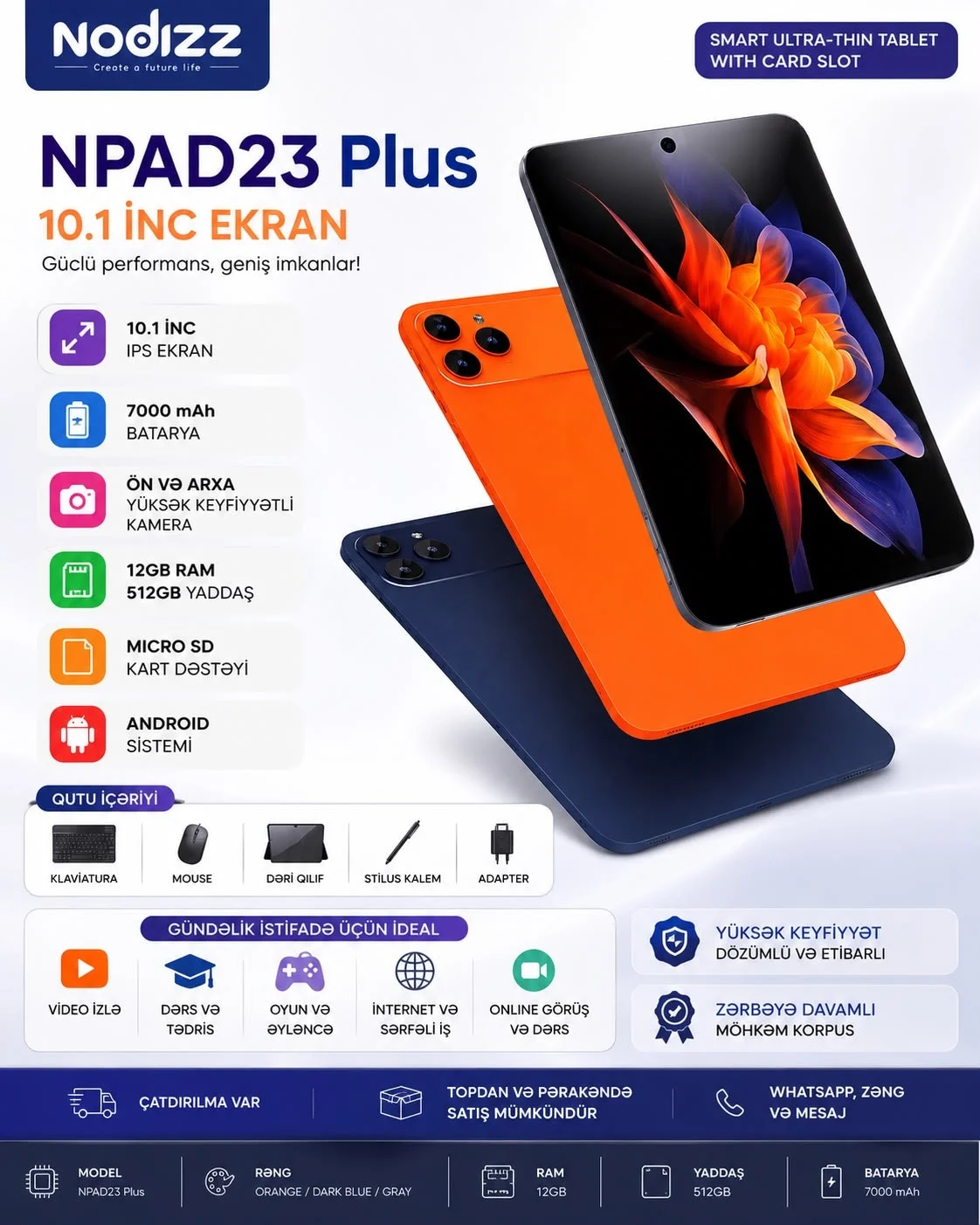 Planşet Nodizz NPAD23 Plus 