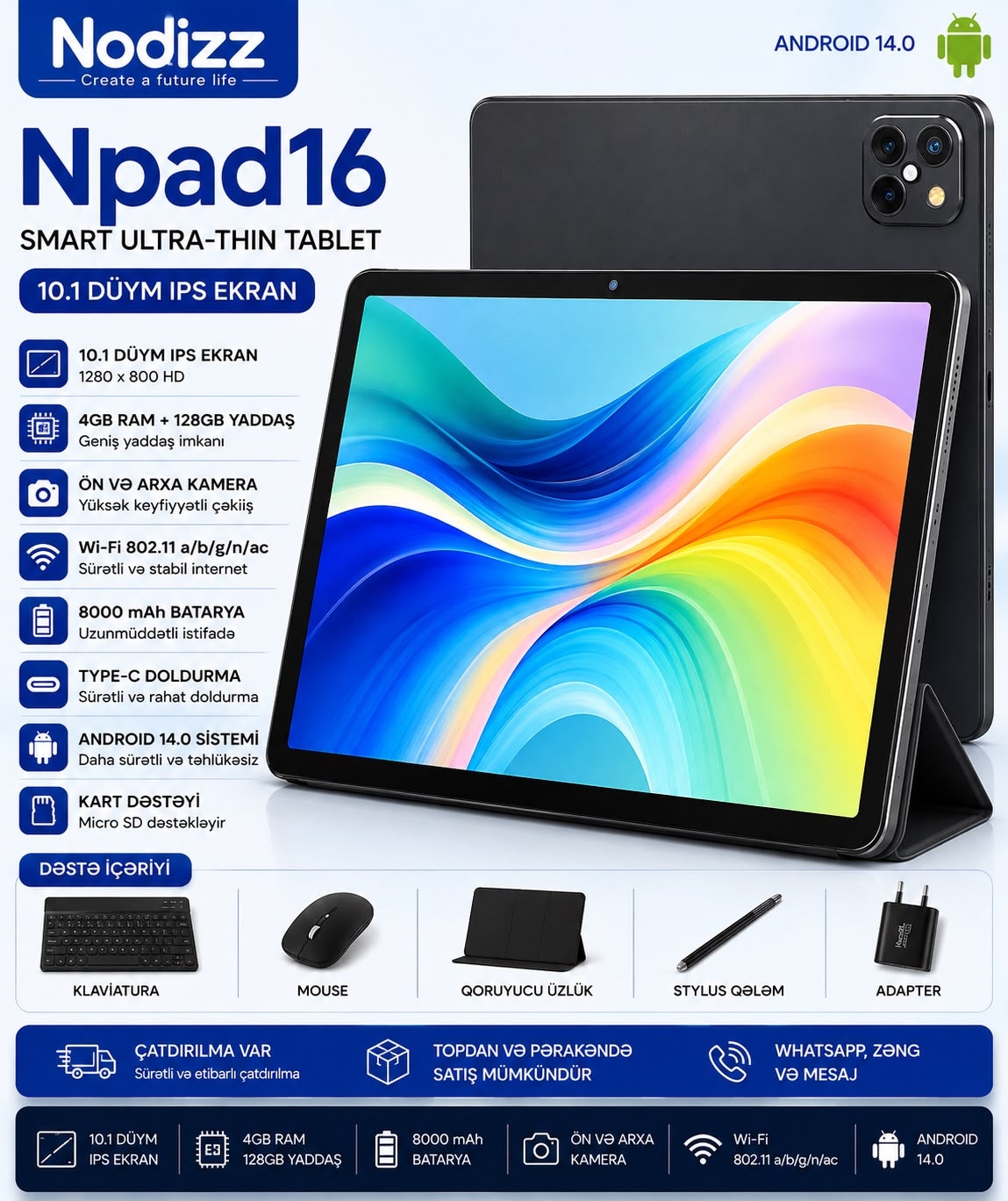 Nodizz Npad16 planşet